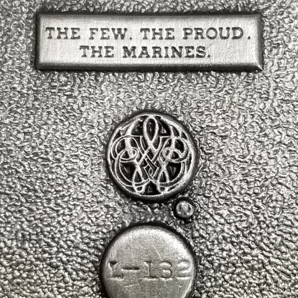 1982 US‎ Marines Belt Buckle Iwo Jima Bergamot Brass Works The Few The Proud USA